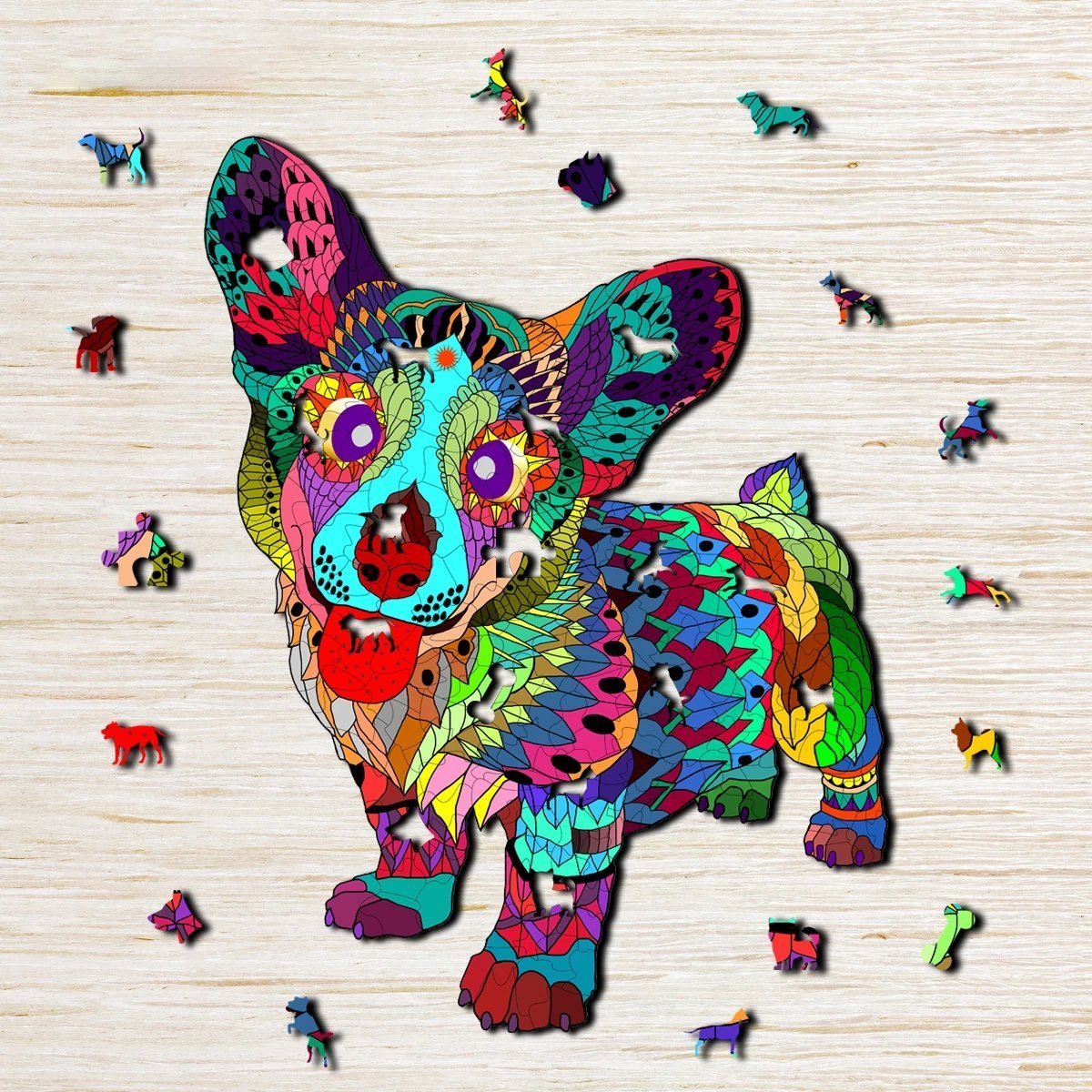 Corgi Wooden Jigsaw Puzzle - aimpuzzle