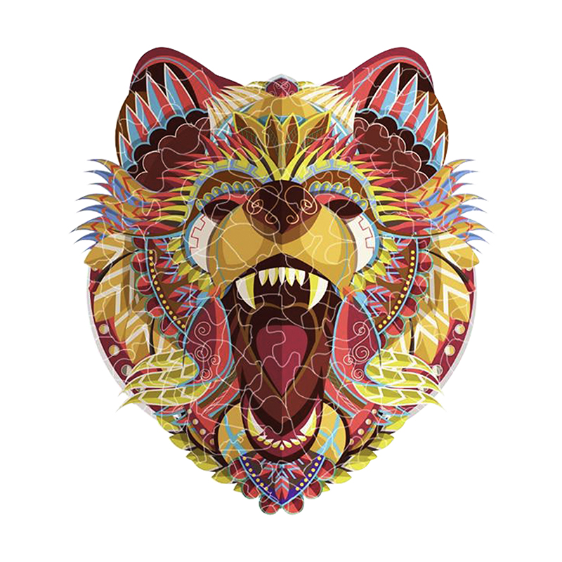 Lion Wooden Jigsaw Puzzle - aimpuzzle