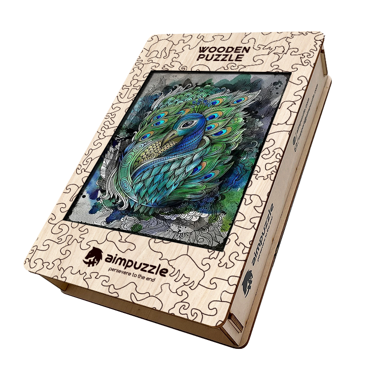 Peacock Wooden Jigsaw Puzzle - aimpuzzle