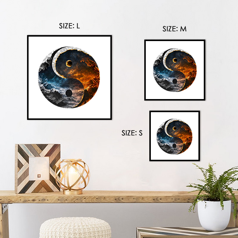 Planet Of Darkness Yin Yang Wooden Jigsaw Puzzle - aimpuzzle