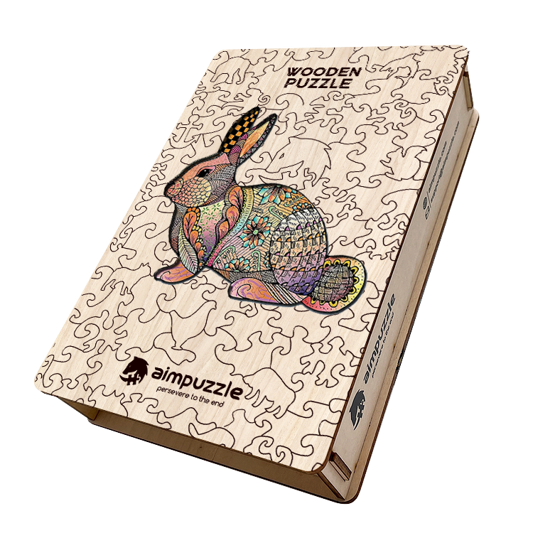 Cute Bunny Wooden Jigsaw Puzzle - aimpuzzle