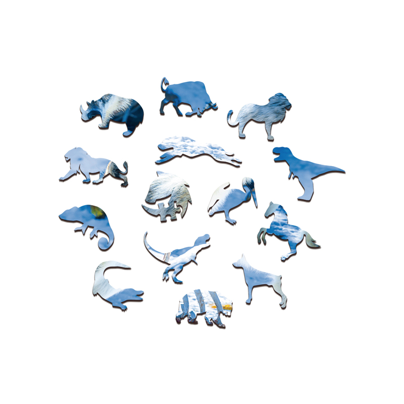 Snow Wolf Wooden Jigsaw Puzzle - aimpuzzle