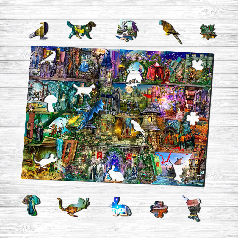 Enchanted Castle Wooden Jigsaw Puzzle - aimpuzzle
