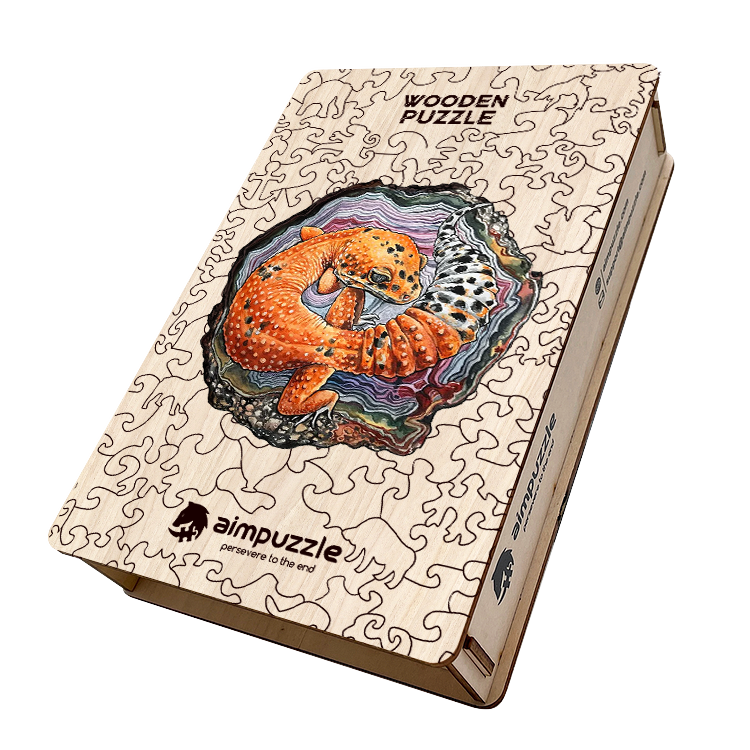 Gecko Wooden Jigsaw Puzzle - aimpuzzle