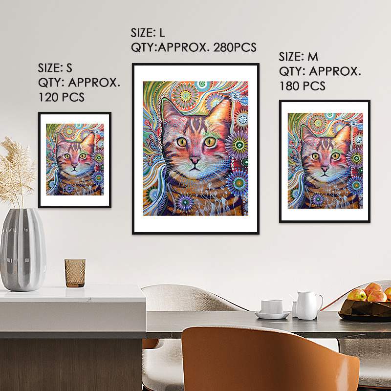 Tabby Cat Wooden Jigsaw Puzzle - aimpuzzle