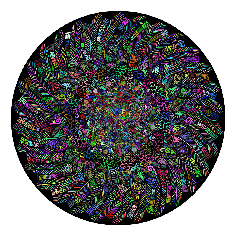 Infinite Feather Art Wooden Jigsaw Puzzle - aimpuzzle