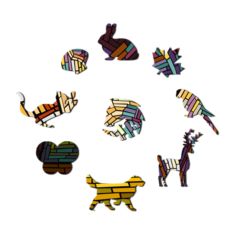 African Elephant Art Wooden Jigsaw Puzzle - aimpuzzle