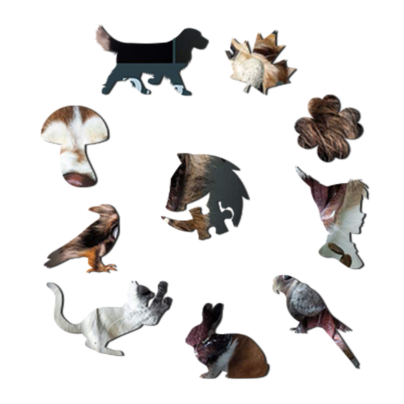 Funny Dog Face Wooden Jigsaw Puzzle - aimpuzzle