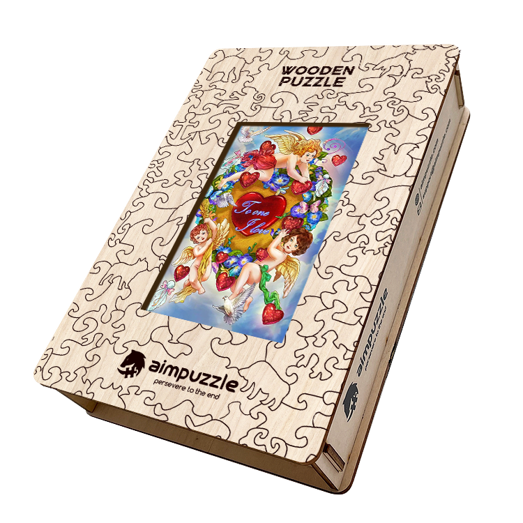 Lovely Cherubs Wooden Jigsaw Puzzle - aimpuzzle