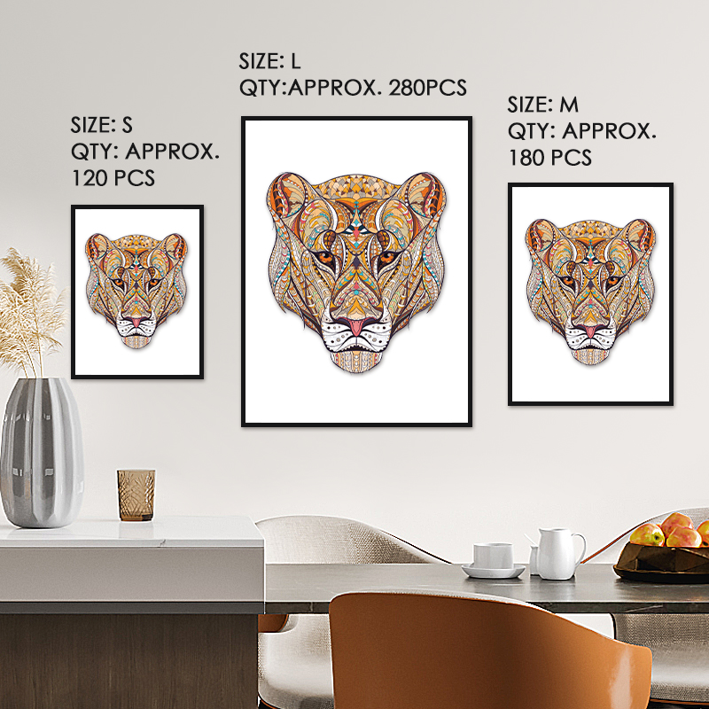 Lioness Wooden Jigsaw Puzzle - aimpuzzle