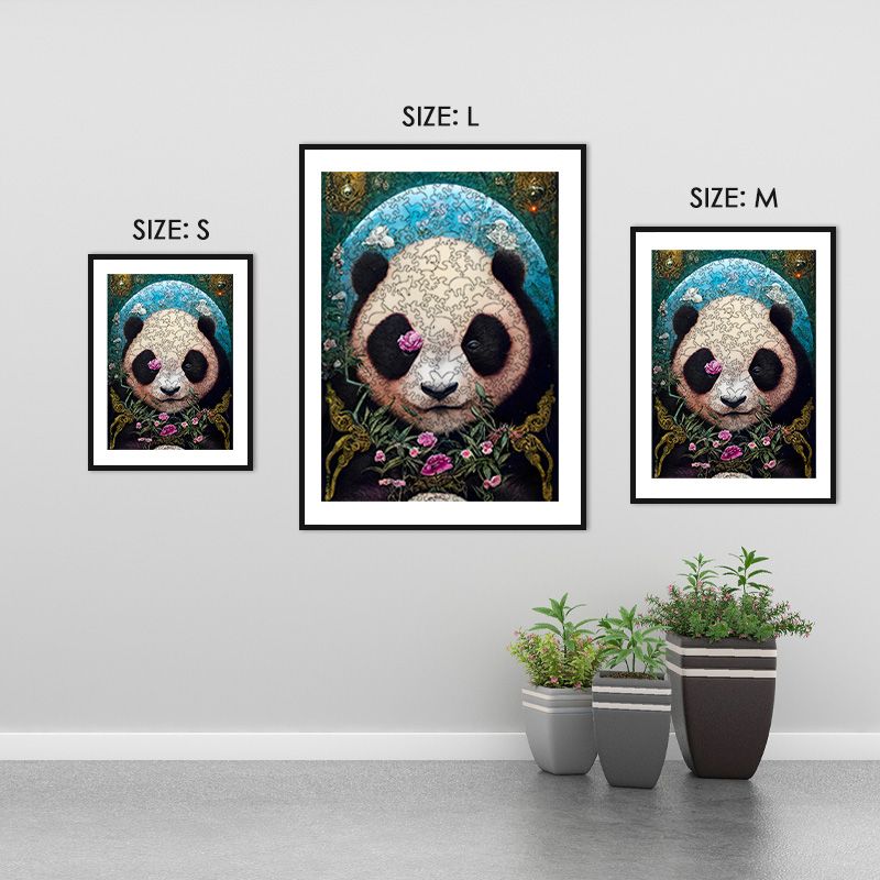 Curios Panda Wooden Jigsaw Puzzle - aimpuzzle