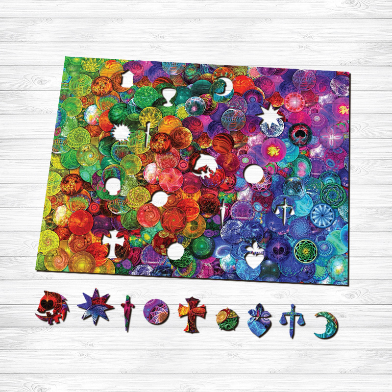 Colorful Marbles Wooden Jigsaw Puzzle - aimpuzzle