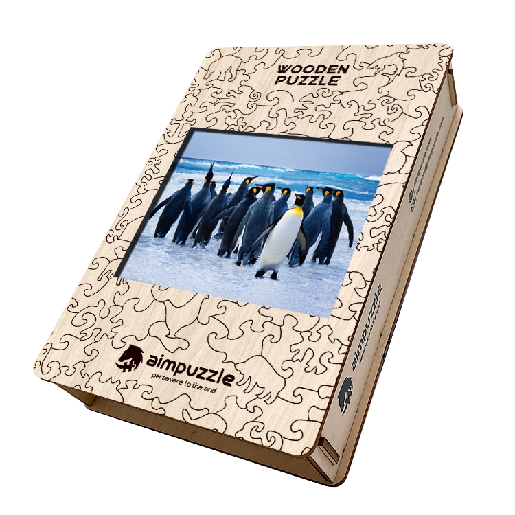 Antarctic Penguins Wooden Jigsaw Puzzle - aimpuzzle