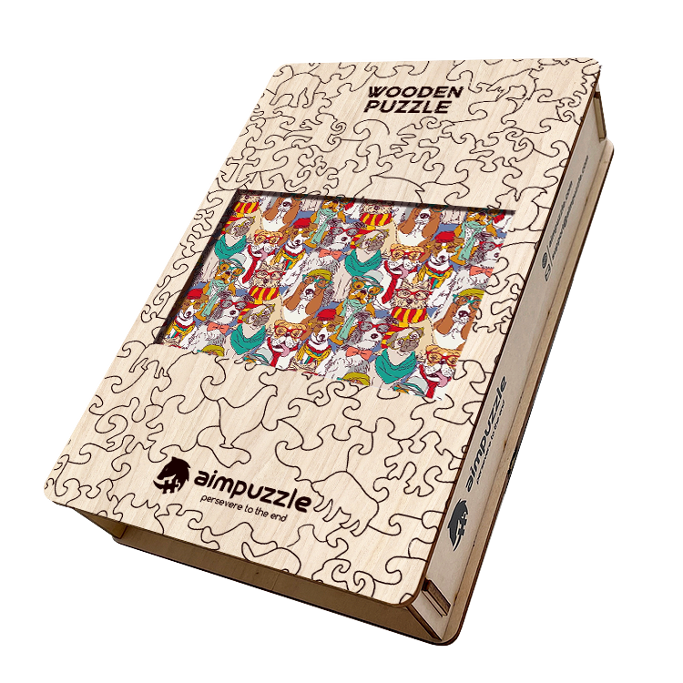 Mr. Dogs Wooden Jigsaw Puzzle - aimpuzzle