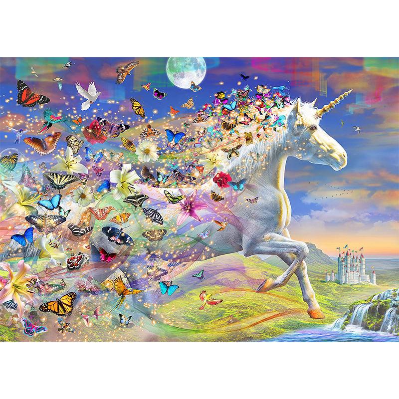 Unicorns Wooden Jigsaw Puzzle - aimpuzzle