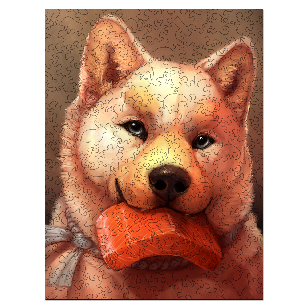 Shiba Inu Wooden Jigsaw Puzzle - aimpuzzle