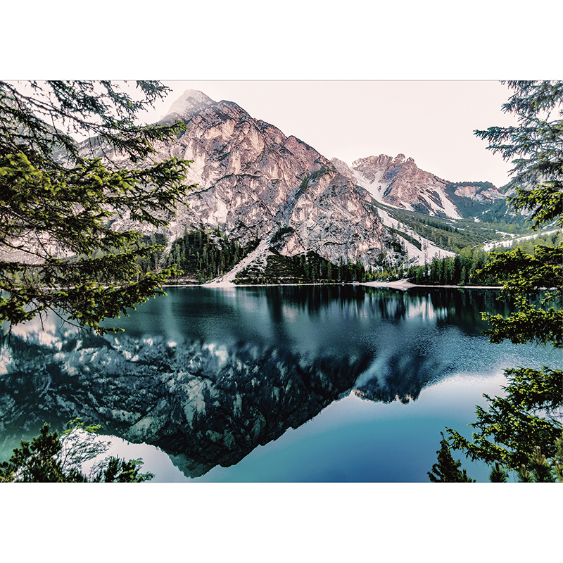 Mountain Lake Landscape Wooden Jigsaw Puzzle - aimpuzzle