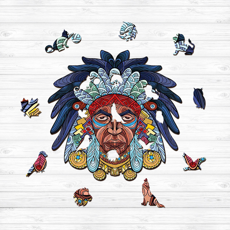 Native Indian Wooden Jigsaw Puzzle - aimpuzzle