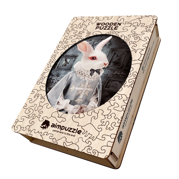 Count White Rabbit Wooden Jigsaw Puzzle - aimpuzzle