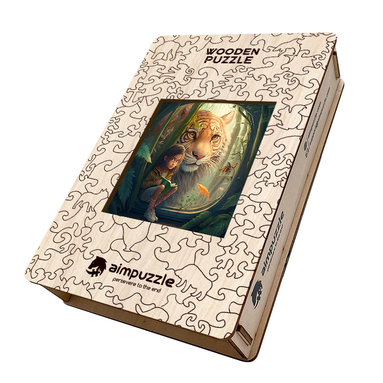 Tiger's Friend Wooden Jigsaw Puzzle - aimpuzzle