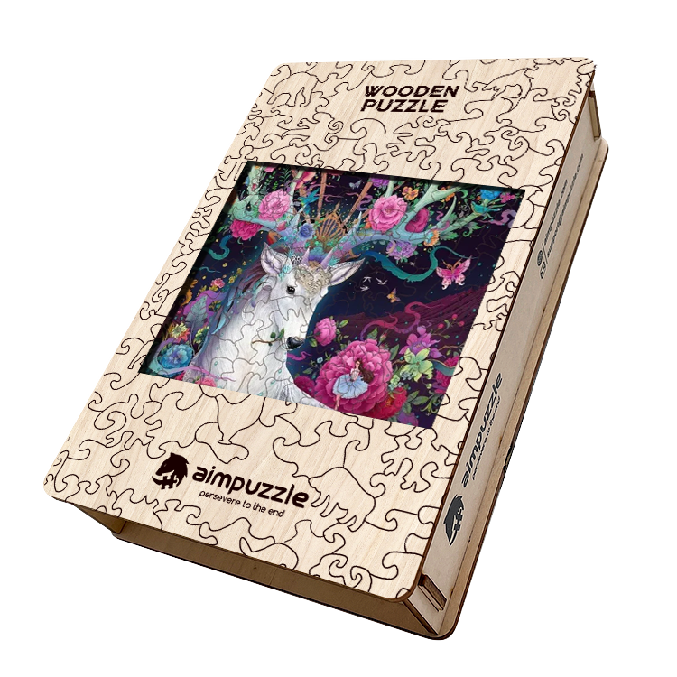 Deer Princess Wooden Jigsaw Puzzle - aimpuzzle