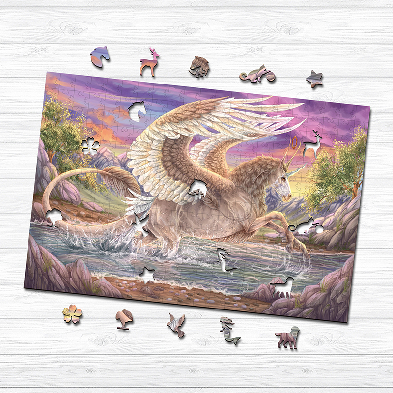 Unicorns Wooden Jigsaw Puzzle - aimpuzzle