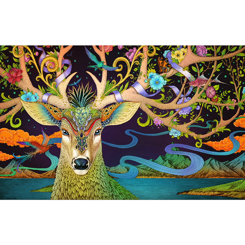 Deer Wooden Jigsaw Puzzle - aimpuzzle