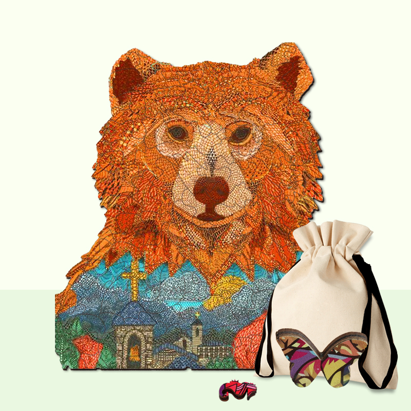 Bear Wooden Jigsaw Puzzle - aimpuzzle