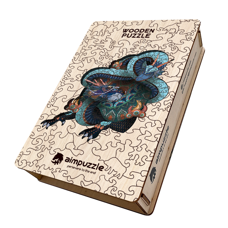 Double Dragon Wooden Jigsaw Puzzle - aimpuzzle