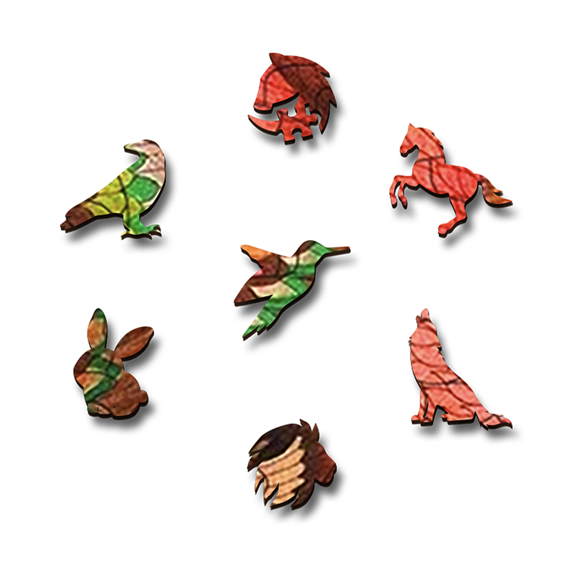 Red Fox Wooden Jigsaw Puzzle - aimpuzzle