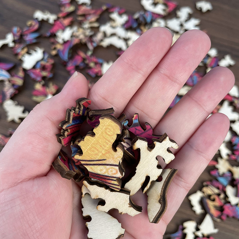 Blue elephant Wooden Jigsaw Puzzle - aimpuzzle