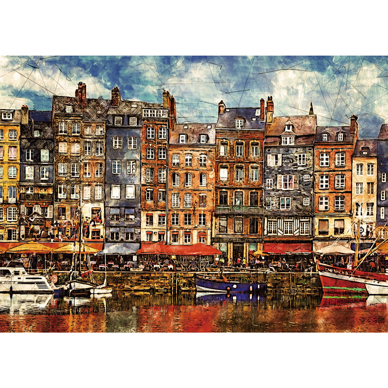 Honfleur Wooden Jigsaw Puzzle - aimpuzzle