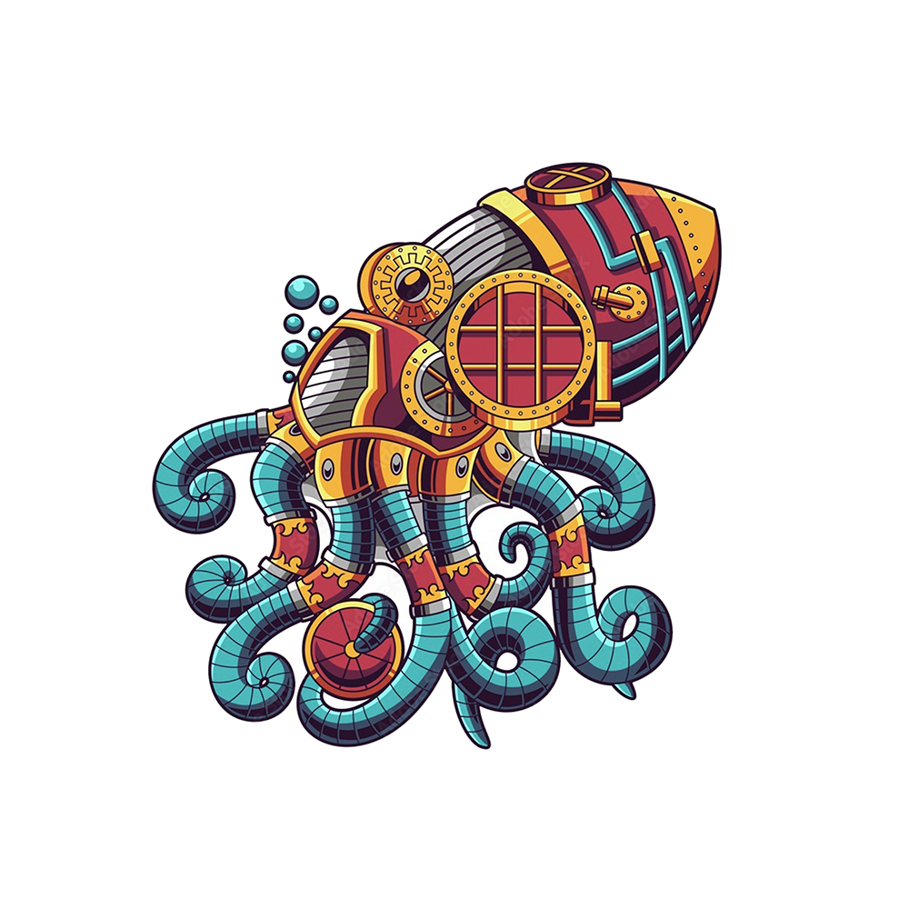 Machine Octopus Wooden Jigsaw Puzzle - aimpuzzle