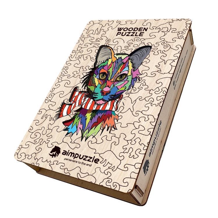 Cat Image Wooden Jigsaw Puzzle - aimpuzzle