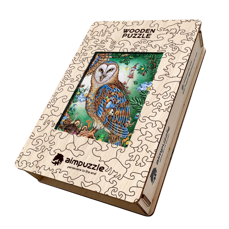 Great Owl Wooden Jigsaw Puzzle - aimpuzzle