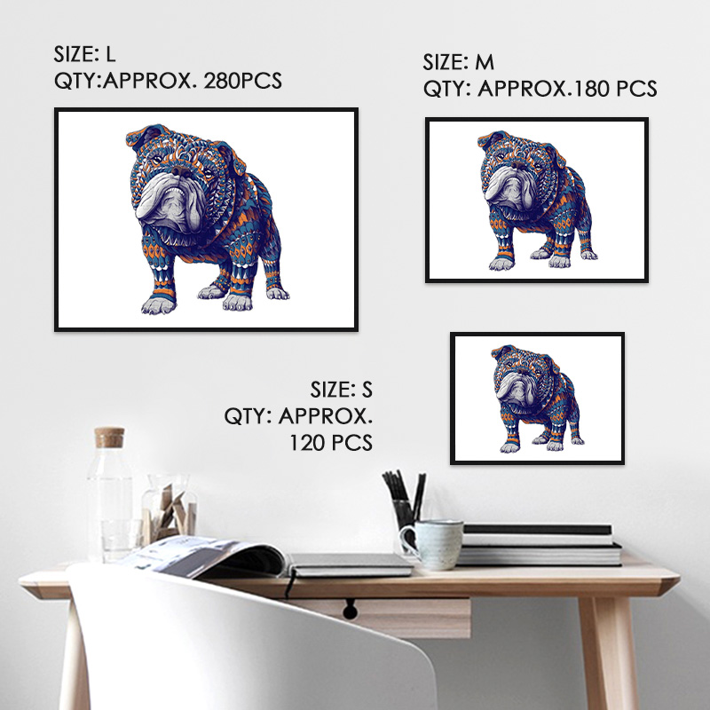 Bulldog Wooden Jigsaw Puzzle - aimpuzzle