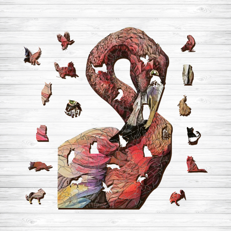 Flamingo Wooden Jigsaw Puzzle - aimpuzzle