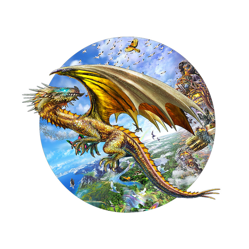 Flying Dragon Wooden Jigsaw Puzzle - aimpuzzle