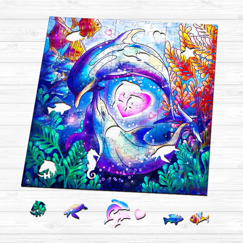 Underwater World Wooden Jigsaw Puzzle - aimpuzzle