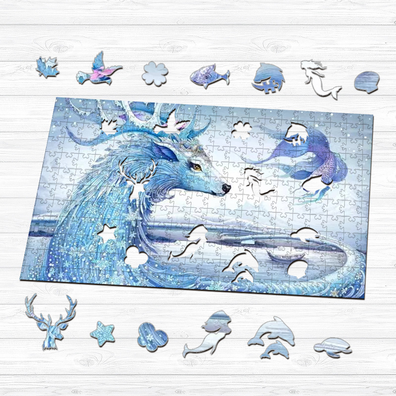 Ice Dragon Wooden Jigsaw Puzzle - aimpuzzle