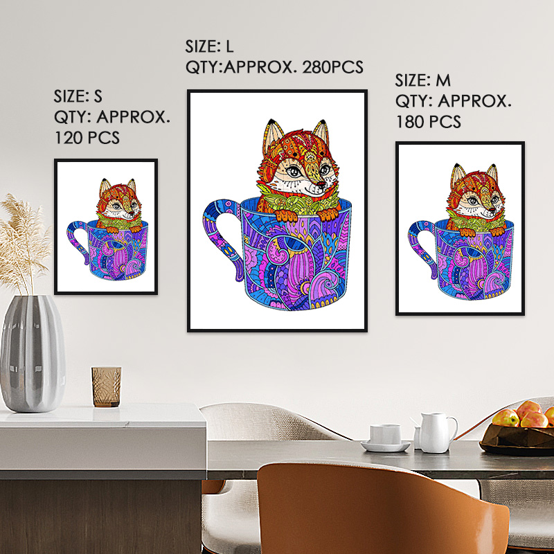 Little Fox Wooden Jigsaw Puzzle - aimpuzzle