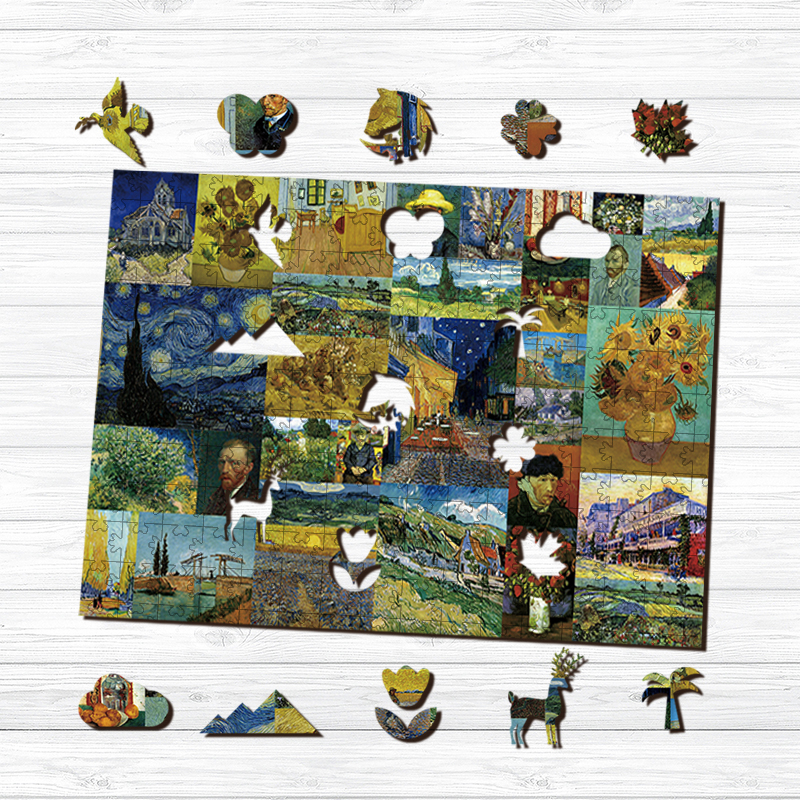 Van Gogh's works Wooden Jigsaw Puzzle - aimpuzzle