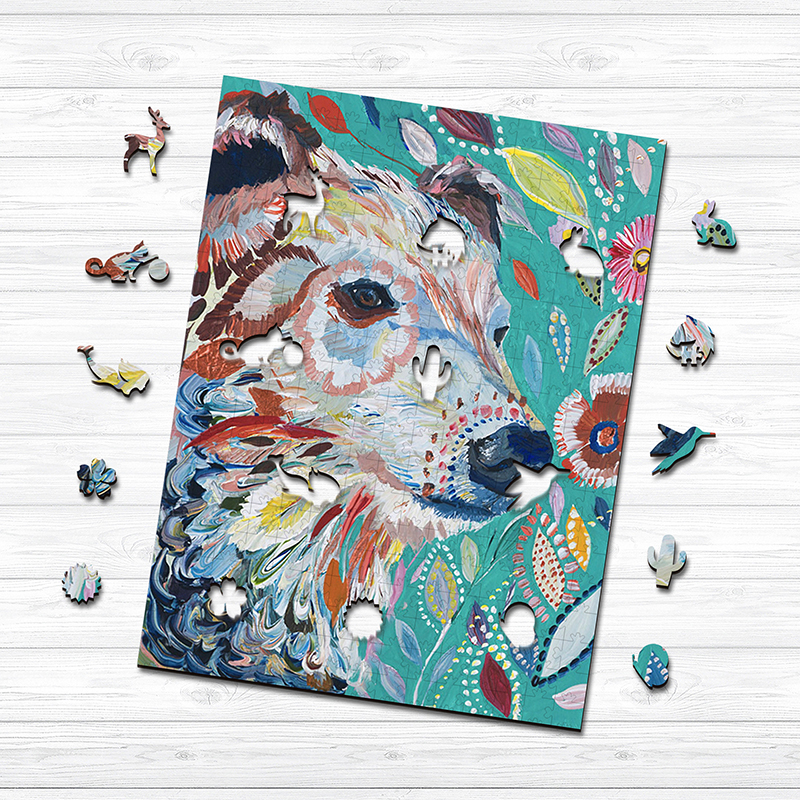 Color Dogs Wooden Jigsaw Puzzle - aimpuzzle