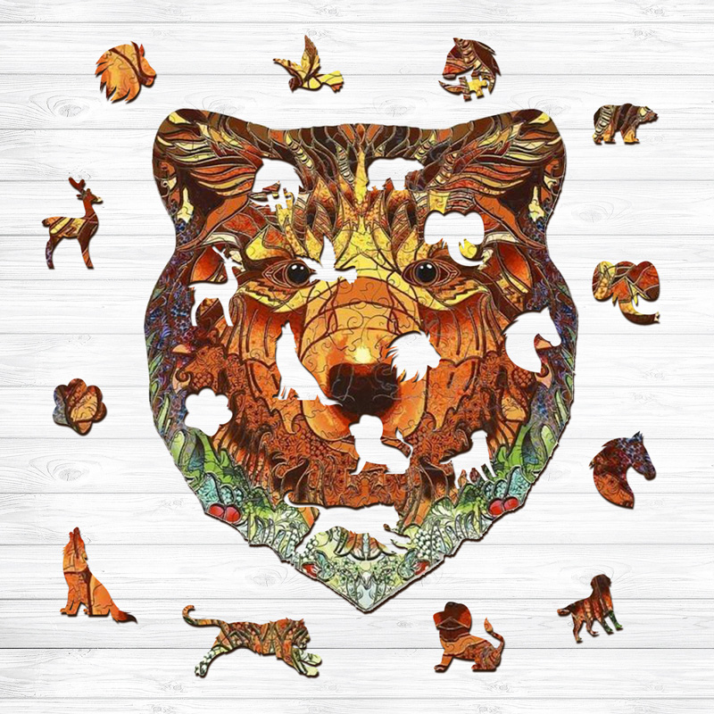 Bear Wooden Jigsaw Puzzle - aimpuzzle