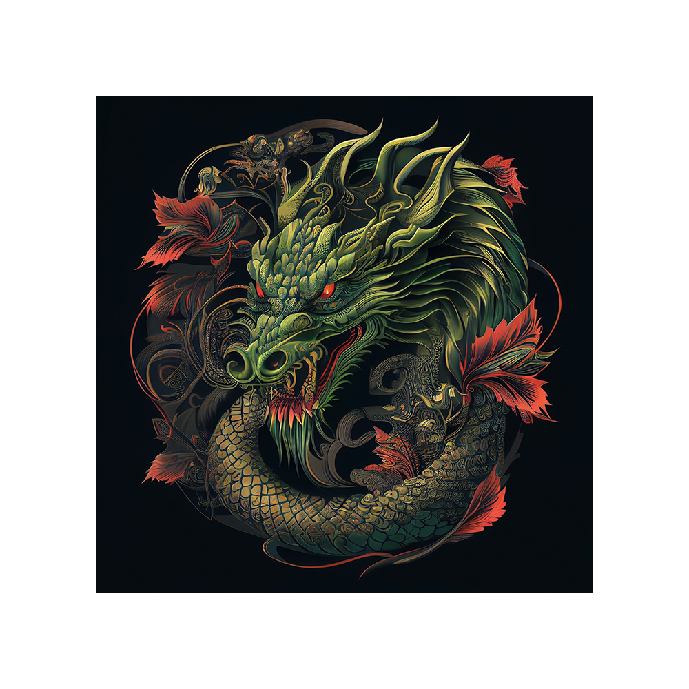 Oriental Dragon Wooden Jigsaw Puzzle - aimpuzzle
