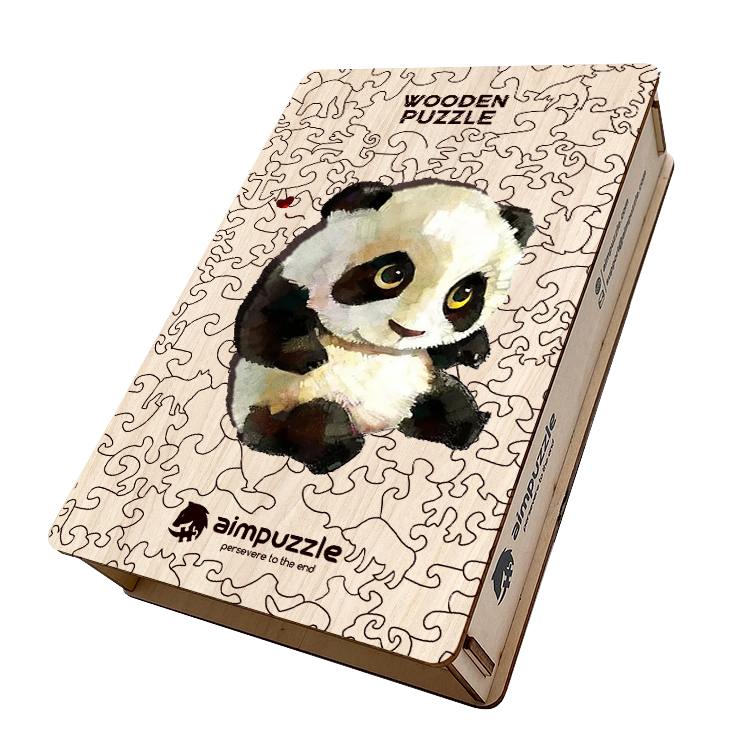 Panda Wooden Jigsaw Puzzle - aimpuzzle