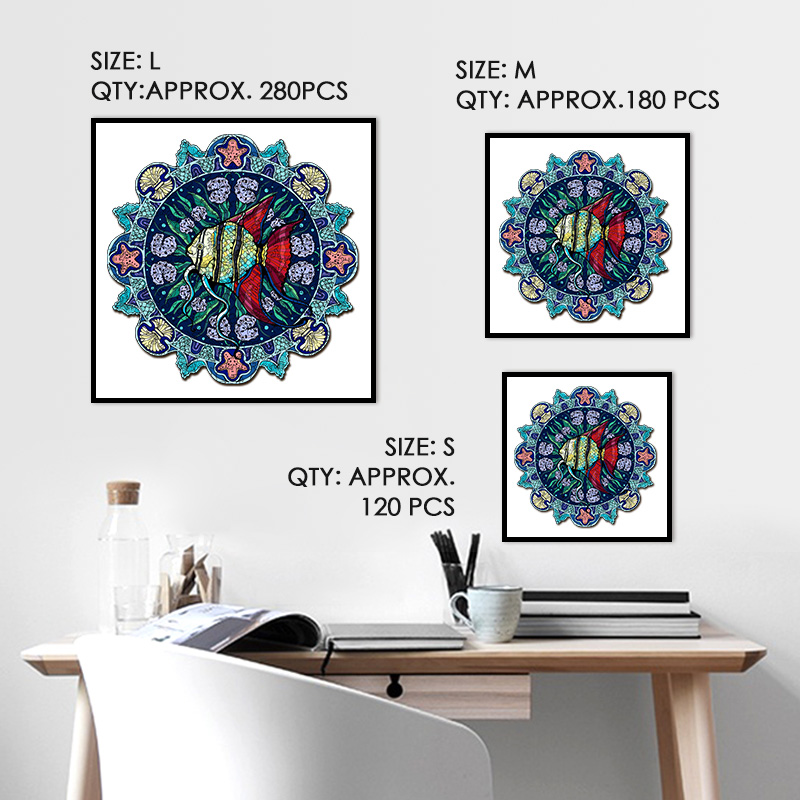 Madala Golden Fish Wooden Jigsaw Puzzle - aimpuzzle