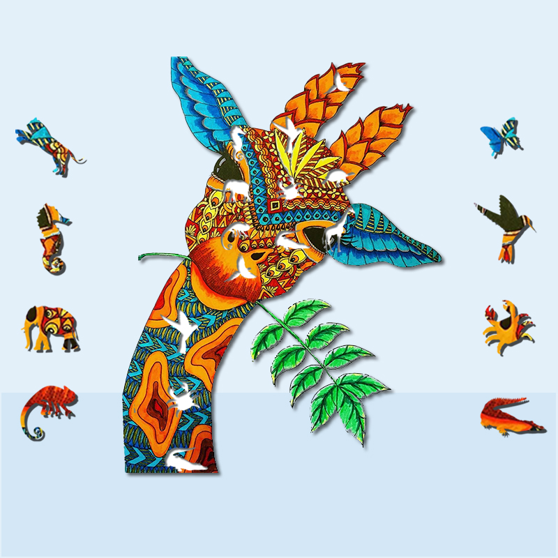 Cute Giraffe Wooden Jigsaw Puzzle - aimpuzzle