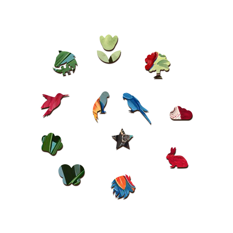 Red Parrot Wooden Jigsaw Puzzle - aimpuzzle