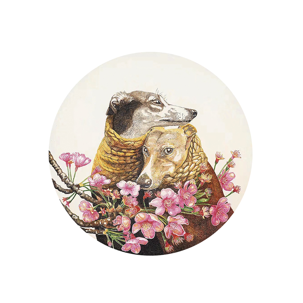 Cherry Dog's Love Wooden Jigsaw Puzzle - aimpuzzle